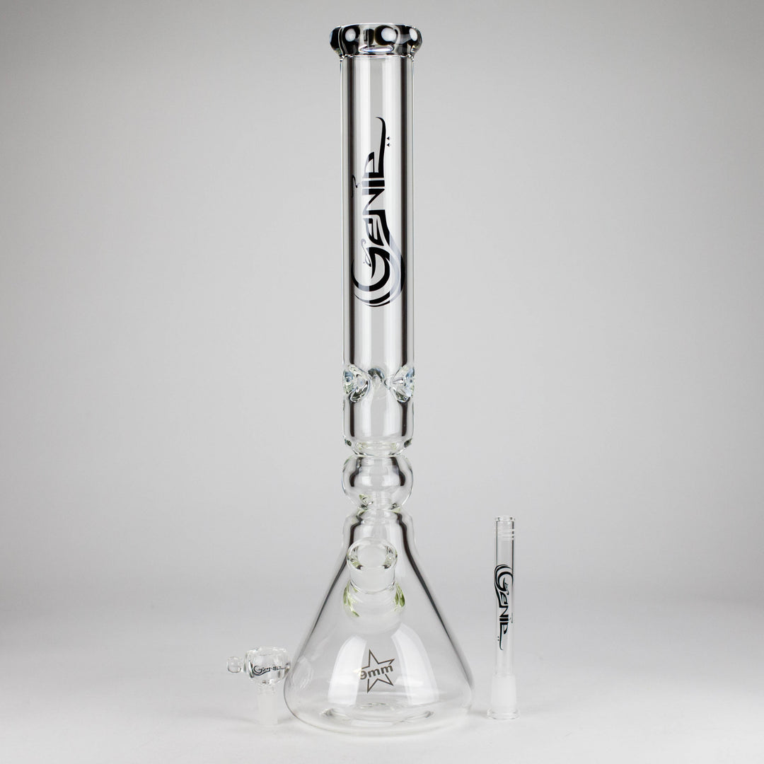 Genie 19.5" 9mm Curved Shaft Glass Beaker Water Pipes