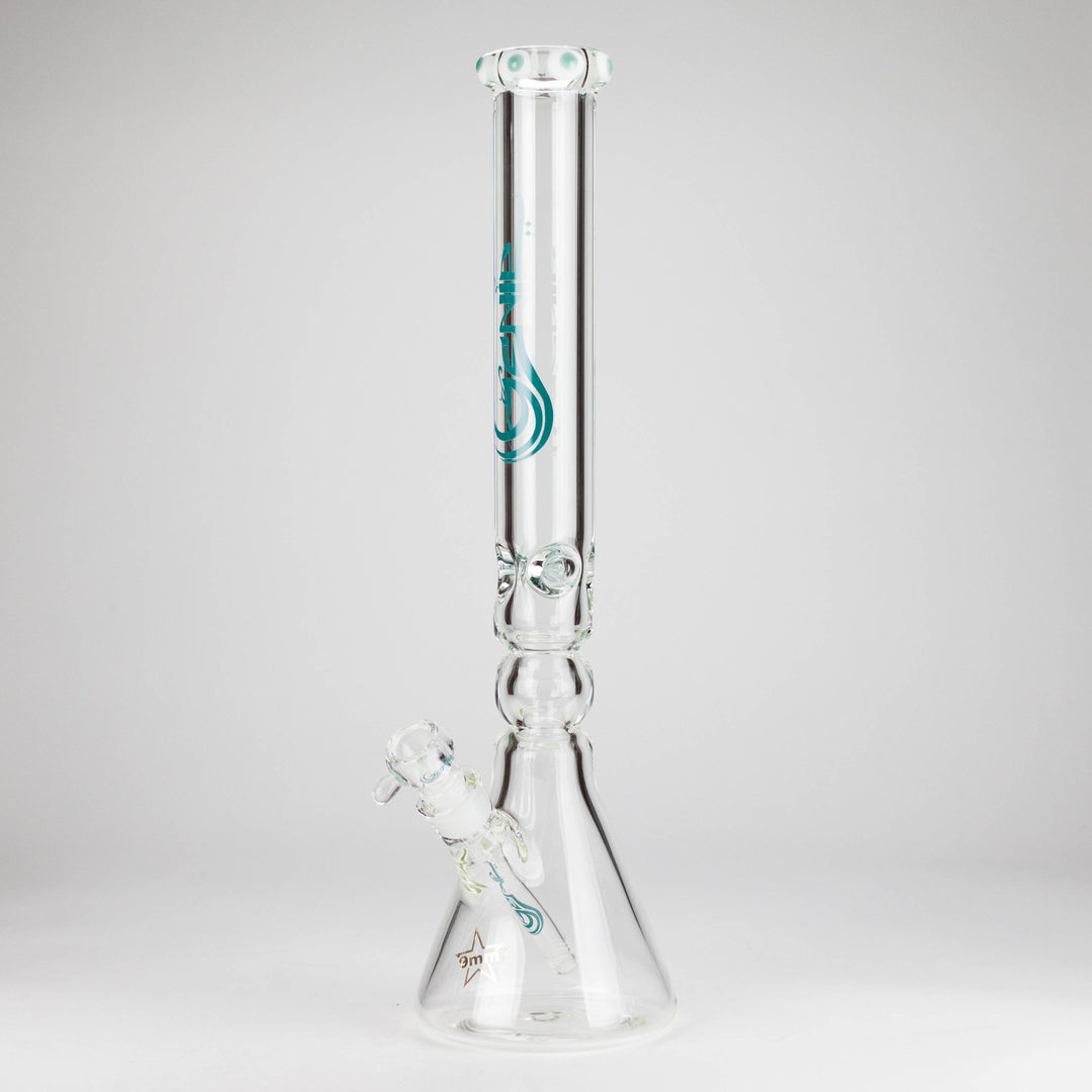 Genie 19.5" 9mm Curved Shaft Glass Beaker Water Pipes