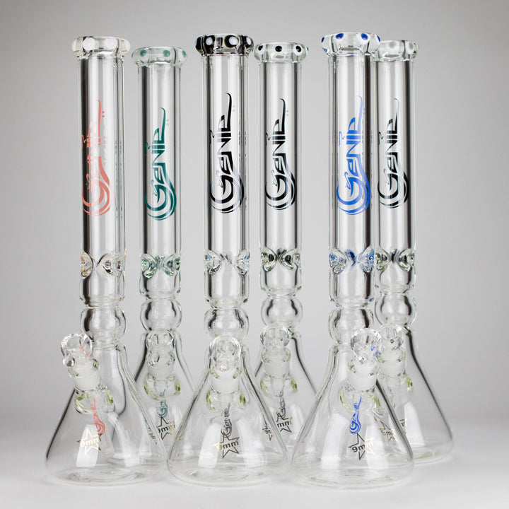 Genie 19.5" 9mm Curved Shaft Glass Beaker Water Pipes