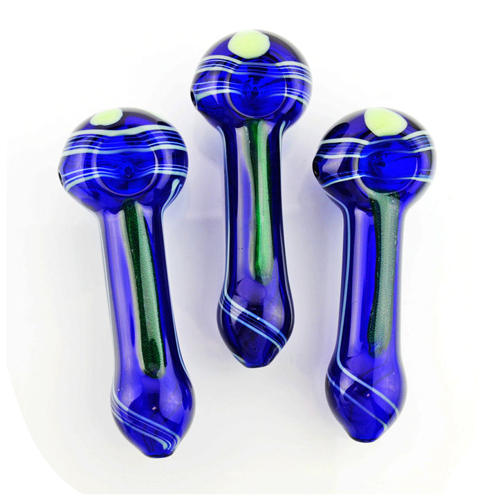 Compact 5-Inch Blue Dicro Spoon Hand Pipe
