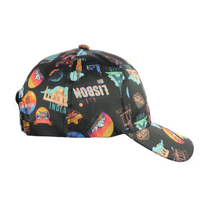 Black Baseball Snapback Hat: "Let's Go Everywhere"
