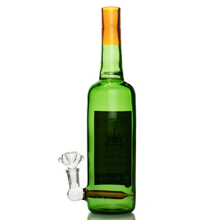 12in Liquor Bottle Water Pipe with 14mm Bowl