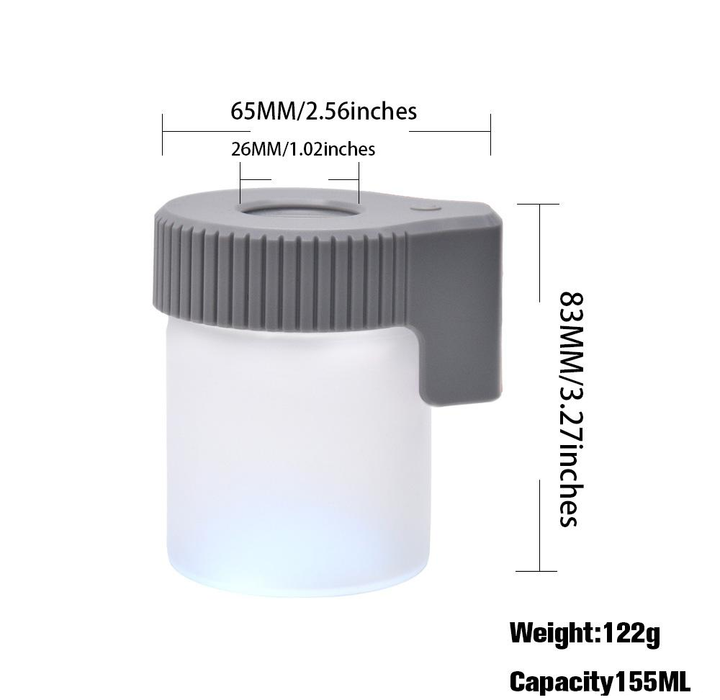 Rechargeable LED Magnifying Stash Jar