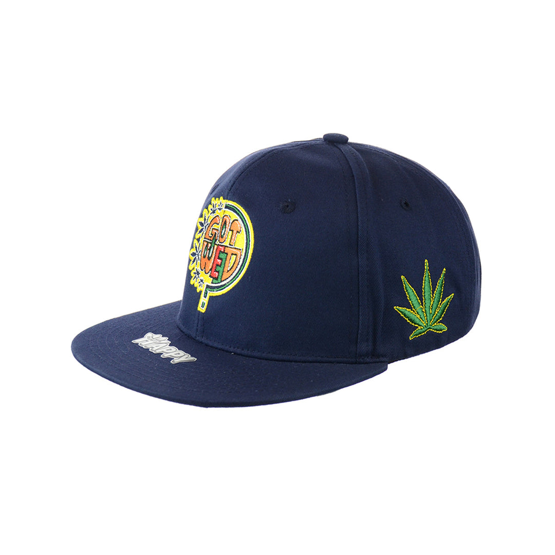 Bold Embroidered Cotton Snapback Cap