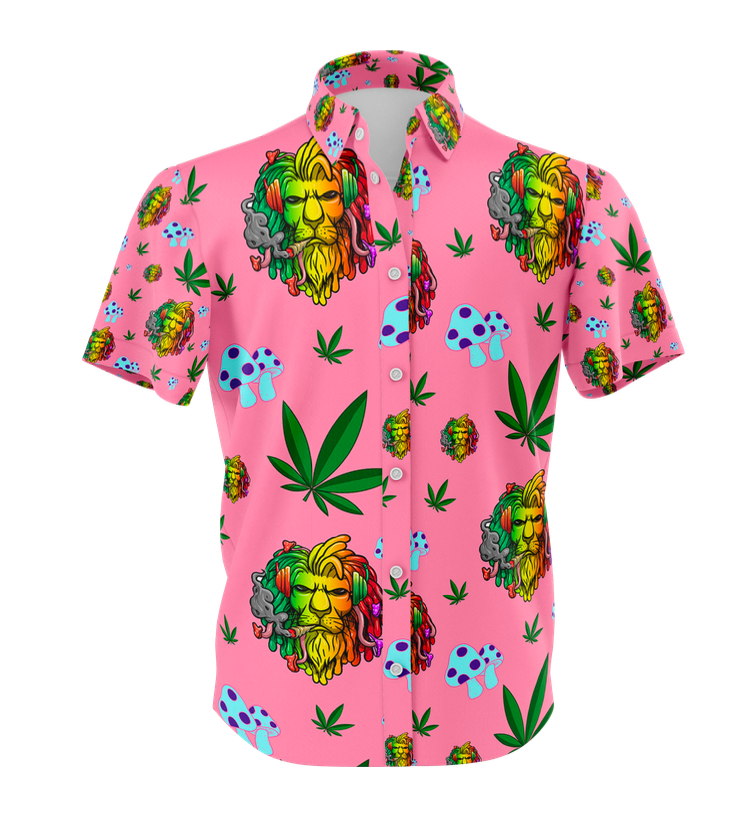 Lion Leaf Pink Shirt & Shorts Set - 5 Size Pack