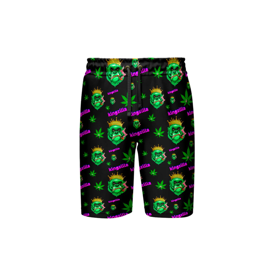 Kingzilla Black Leaf Shorts - 5 Size Pack