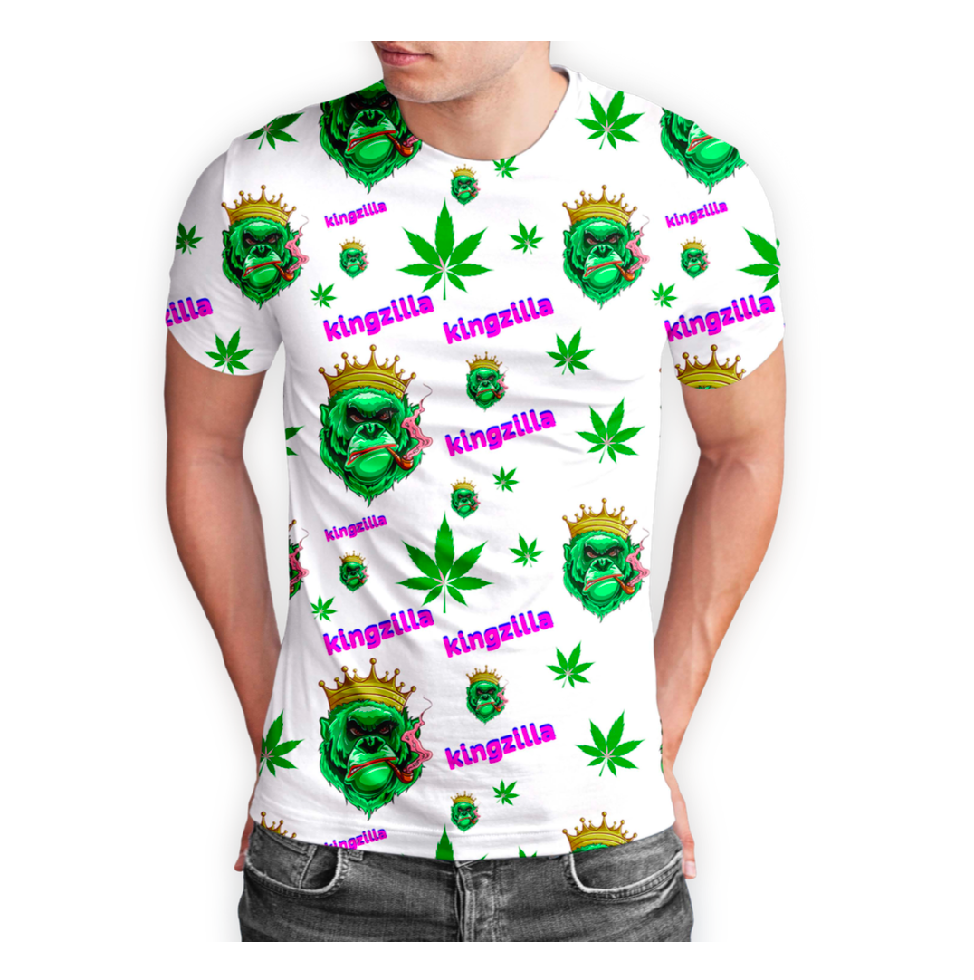 Kingzilla Leaf Print T-Shirt Multi-Size 5-Pack