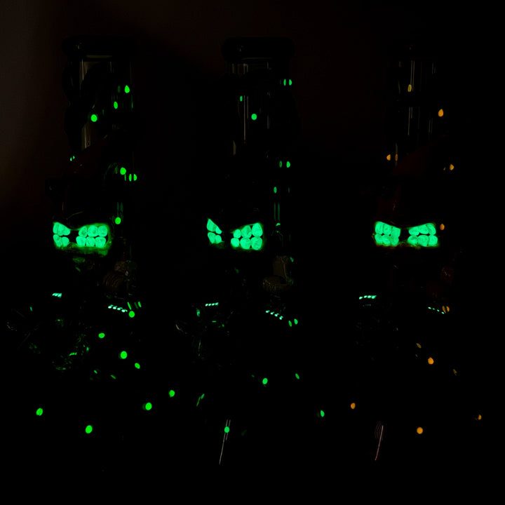 Bananabudz Glow in the dark Glass Water Pipes 13"