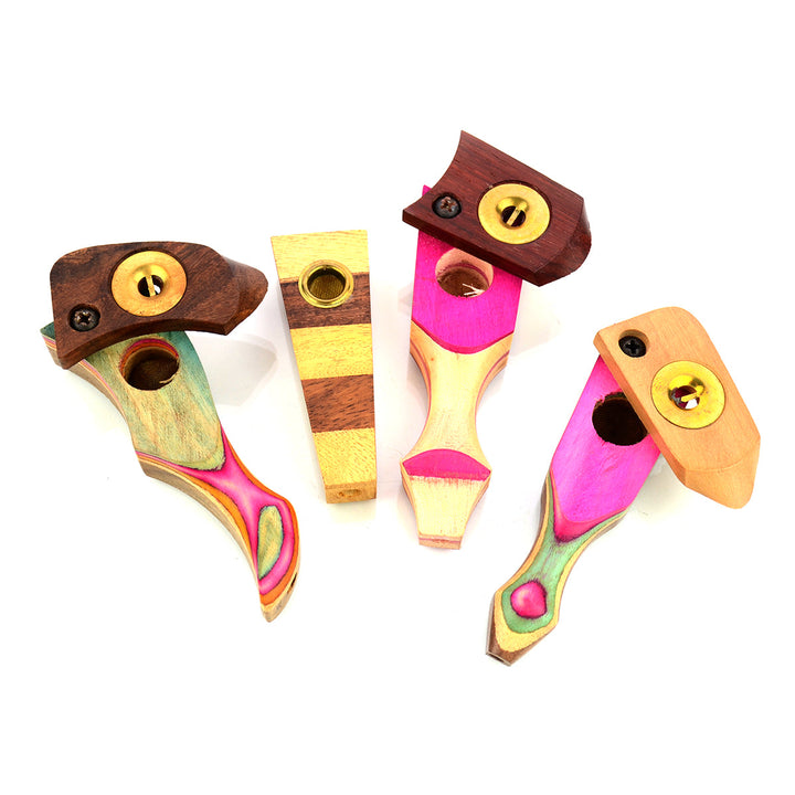 Compact 3.5 Inch Wooden Hand Pipe