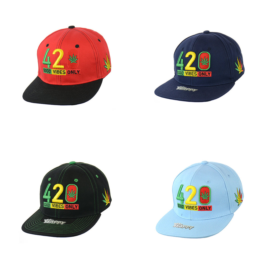Comfort Cotton Good Vibes Embroidered Snapback