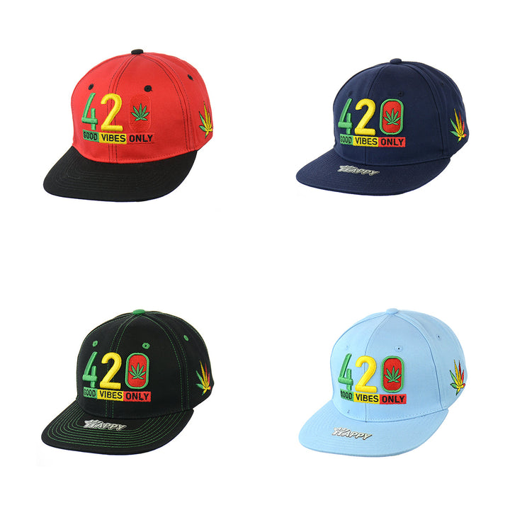 Comfort Cotton Good Vibes Embroidered Snapback