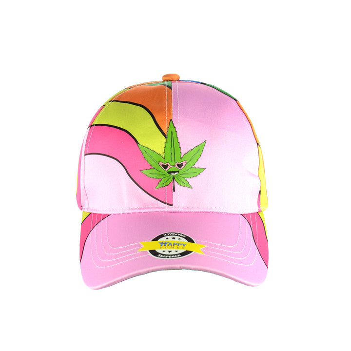 Rainbow Leaf Design Baseball Cap