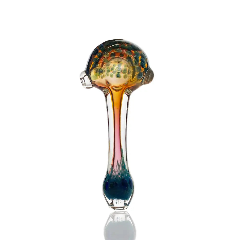 4.5" Gold Fume Hand Pipe Spoon product photo – Mile High Glass Pipes