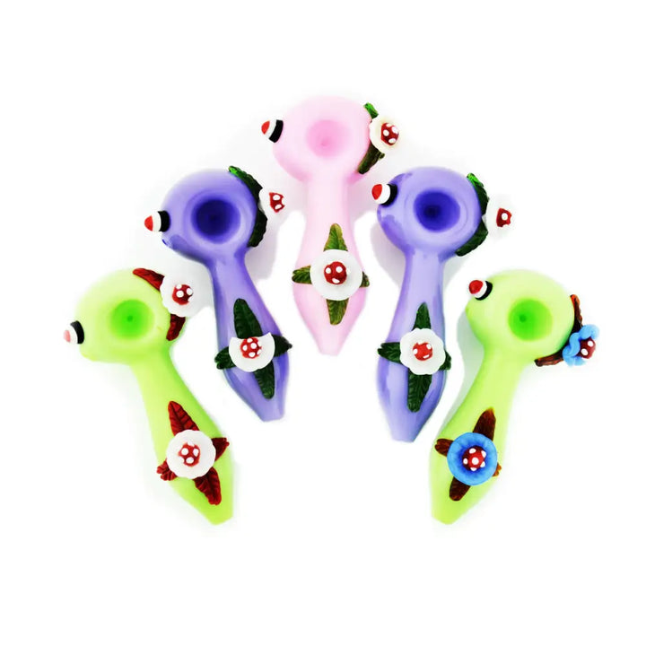 Hand Pipe Flower Slime Glass Tube Smoking Accessory