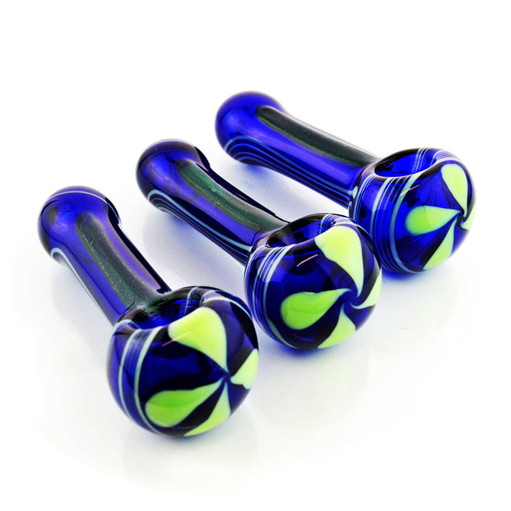 Compact 5-Inch Blue Dicro Spoon Hand Pipe