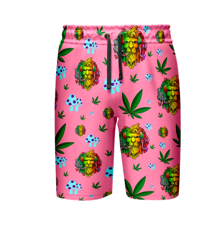 Lion Leaf Pink Shirt & Shorts Set - 5 Size Pack