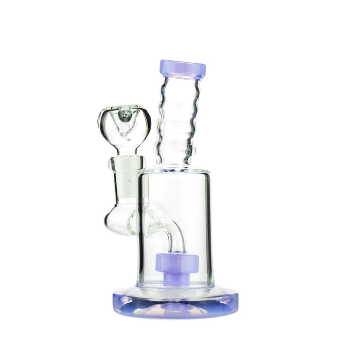 5’ Mini Slime Color Water Pipe Wth Round Shower And 14mm Male Bowl