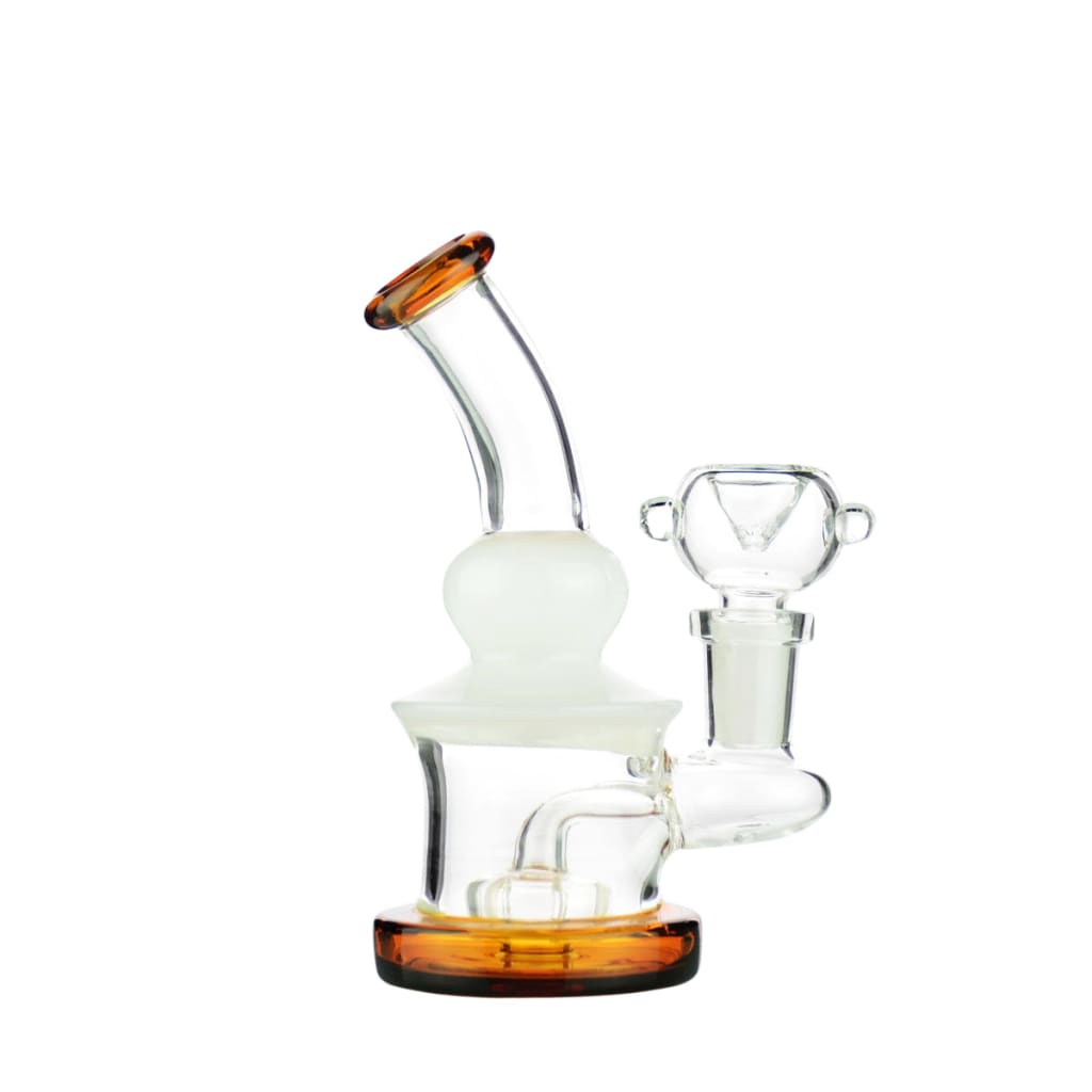 Percs Rounded Mini Water Pipe with Round Shower Perc and 14mm Male Bowl β MHGP