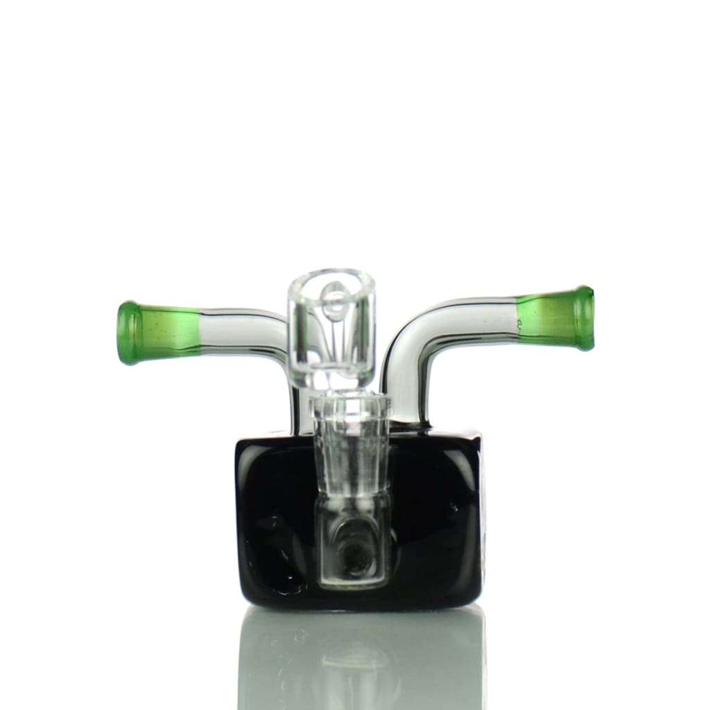 5" Water Pipe Rig With Double Mouth And 14mm Male Banger