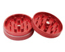 Red 2.5 Inch Aluminum Dry Herb Grinder