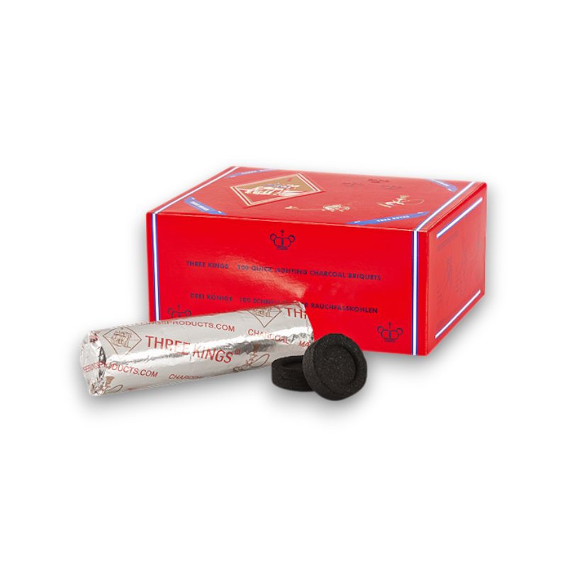 3 Kings 33mm Quick-Light Hookah Coals