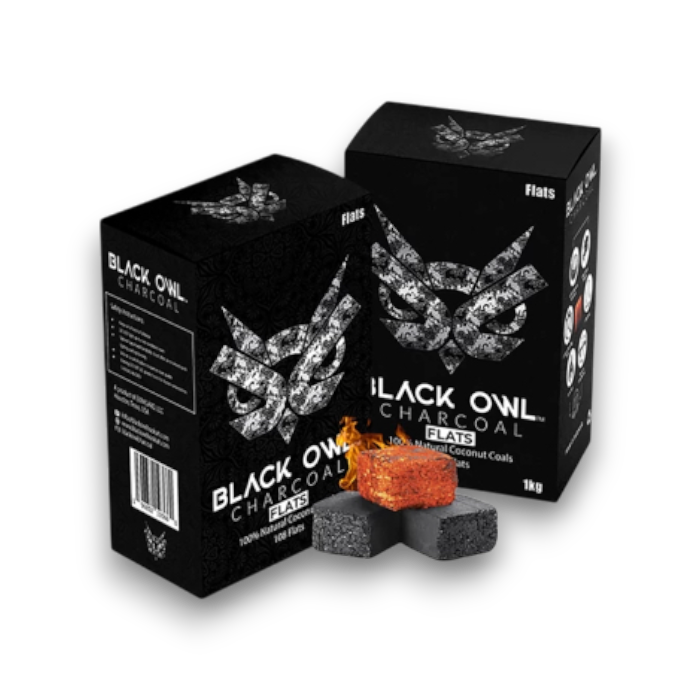 Black Owl Flat Activated Charcoal Filters