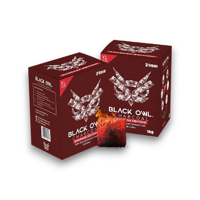 Black Owl 31mm Hookah Charcoal Tabs