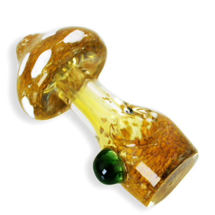 4 Inch Mushroom Frit Glass Spoon Pipe