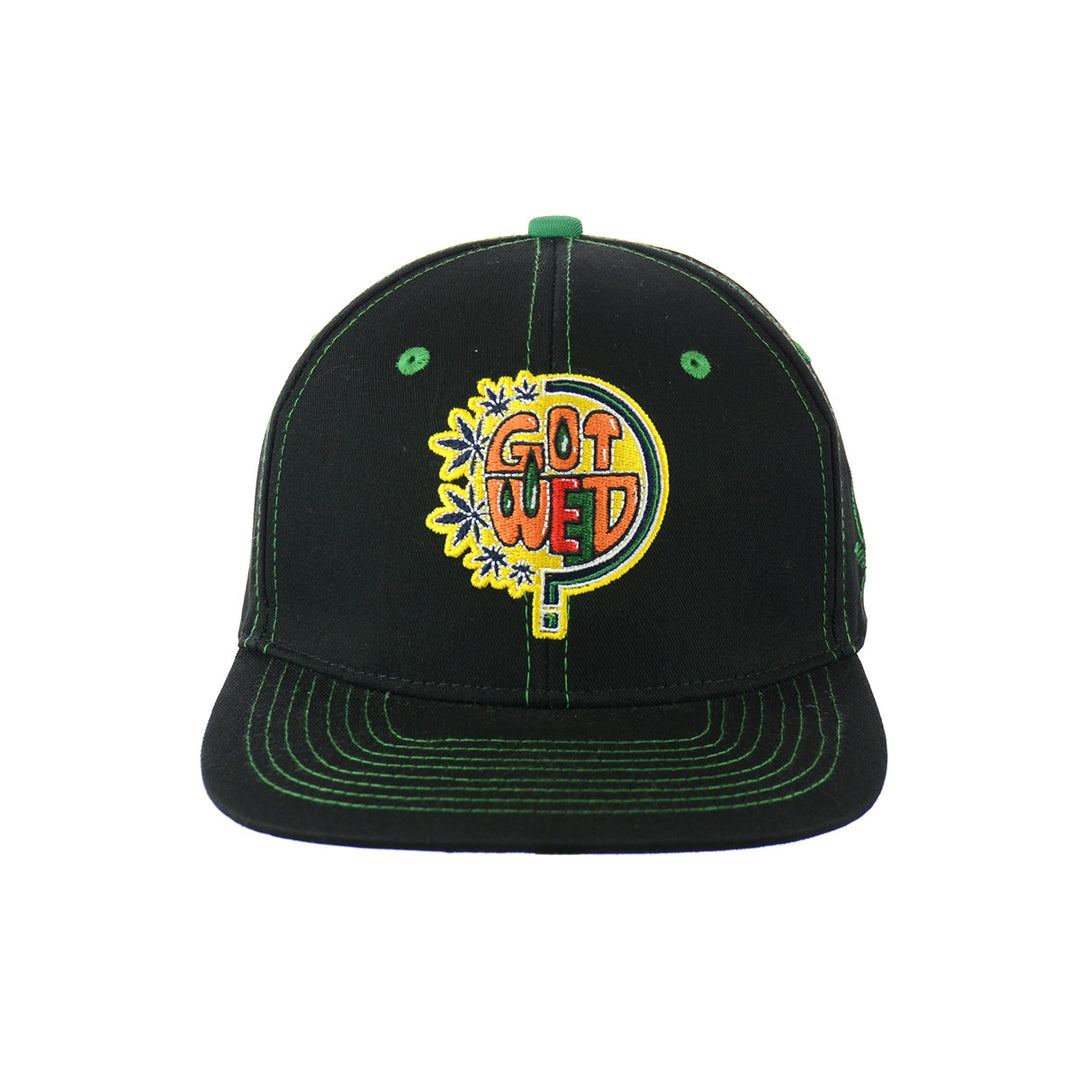 Bold Embroidered Cotton Snapback Cap