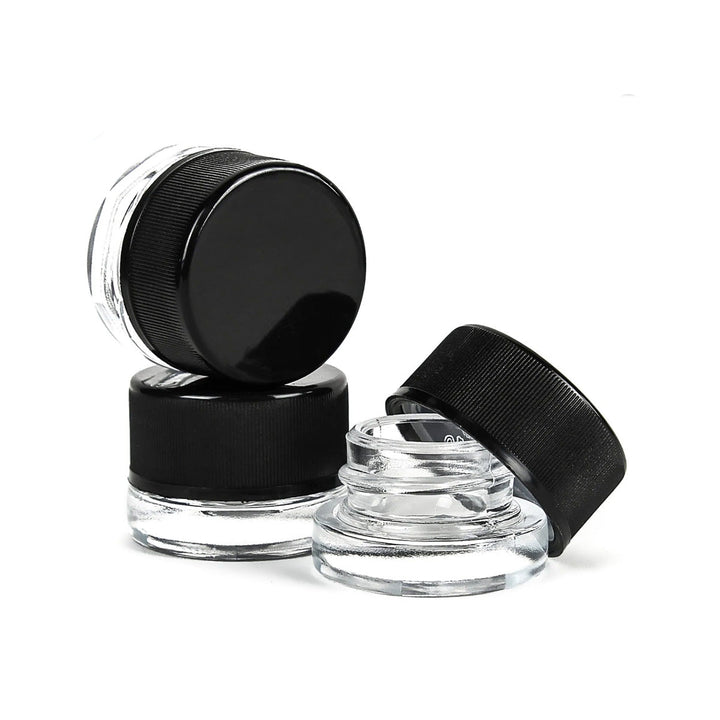 5ML Child-Proof Concentrate Storage Jar with Black Lid
