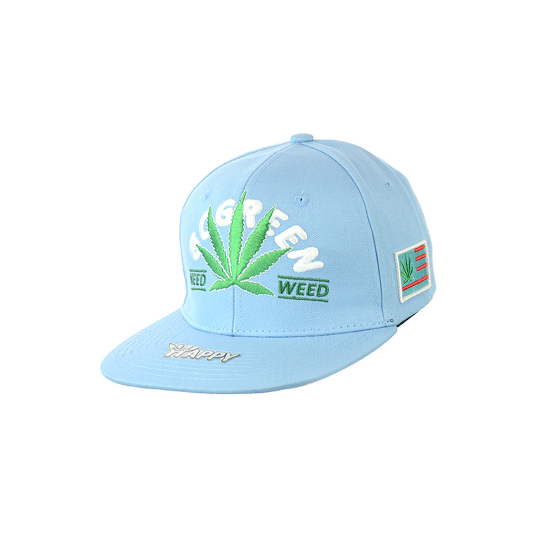 Embroidered Leaf Snapback Hat - Multiple Colors