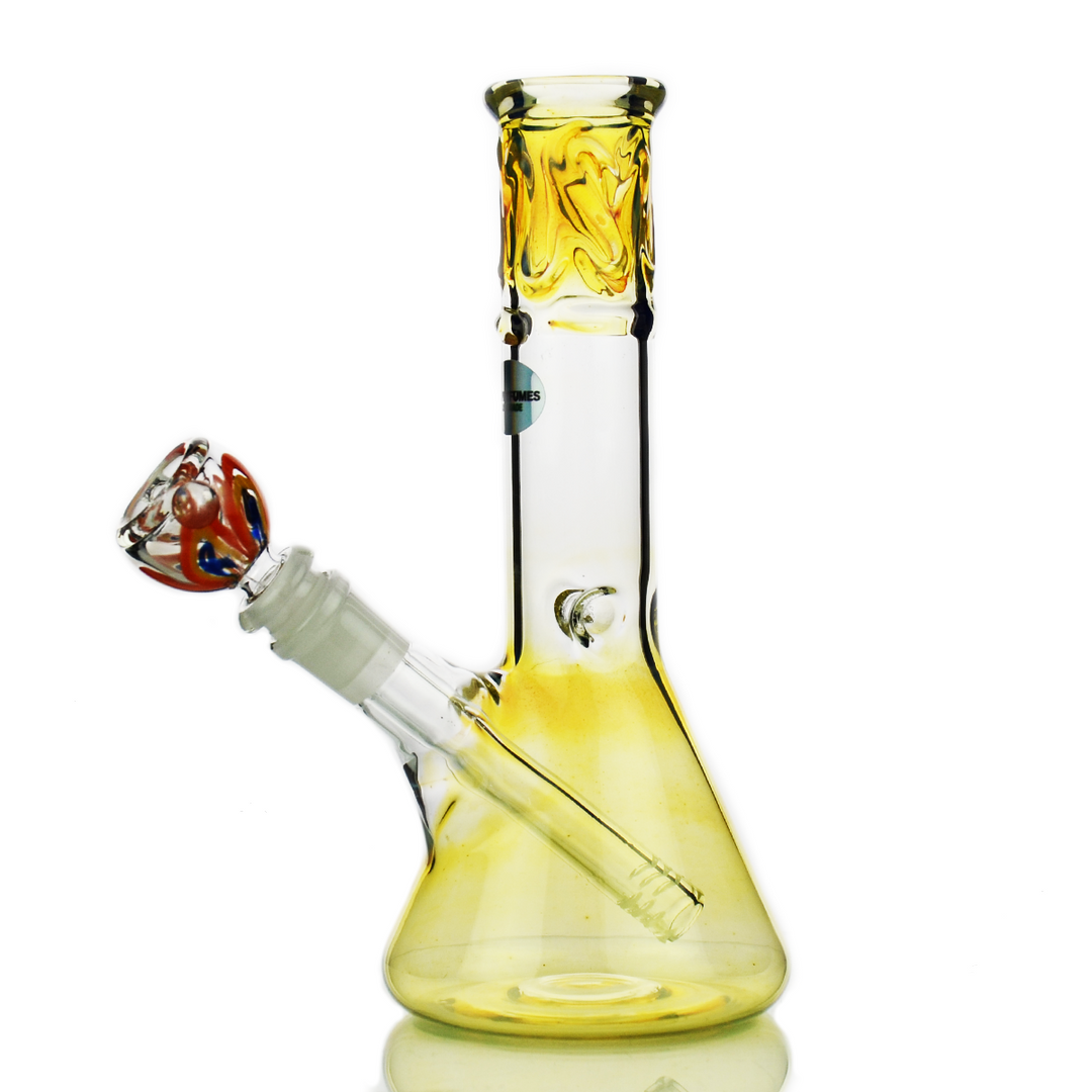 8 Inch Fumed Glass Beaker Water Pipe