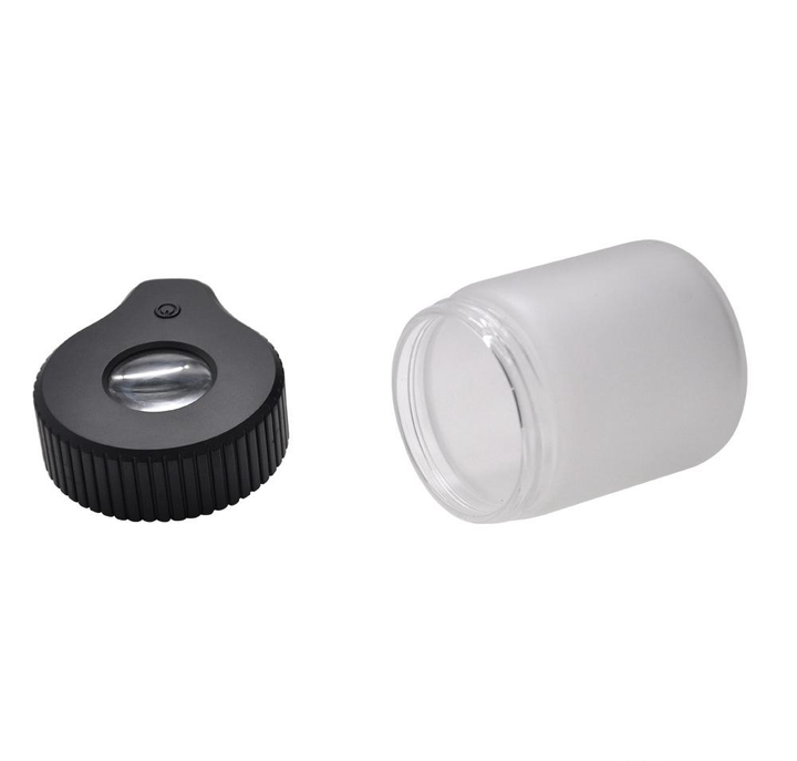 Rechargeable LED Magnifying Stash Jar