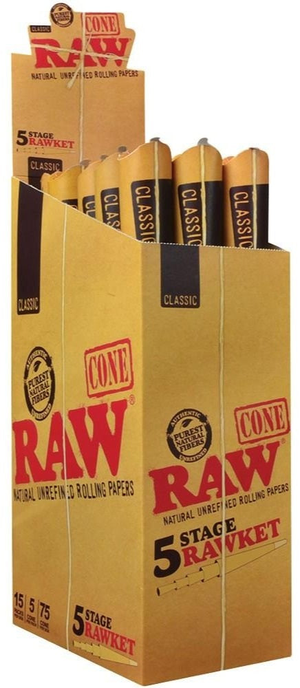 Natural Unbleached Pre-Rolled Cones 5 Sizes