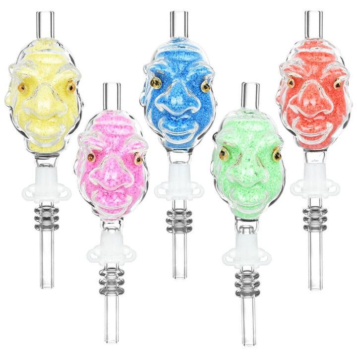 5pc Set - Goblin Gang Sand-filled Dab Straw - 6’ / 10mm / Assorted Colors