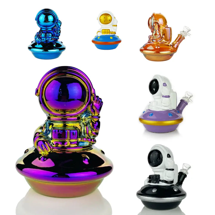 Astronaut Water Pipe Bong with 14mm Male Bowl for Smooth Hits