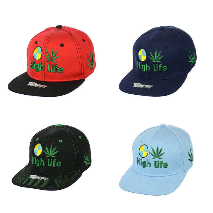 Embroidered High Life Adjustable Snapback