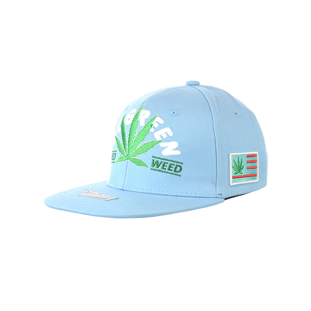 Embroidered Leaf Snapback Hat - Multiple Colors