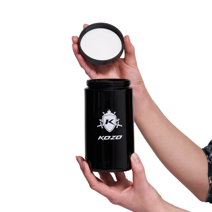 Durable Black Glass Storage Jar 1 oz