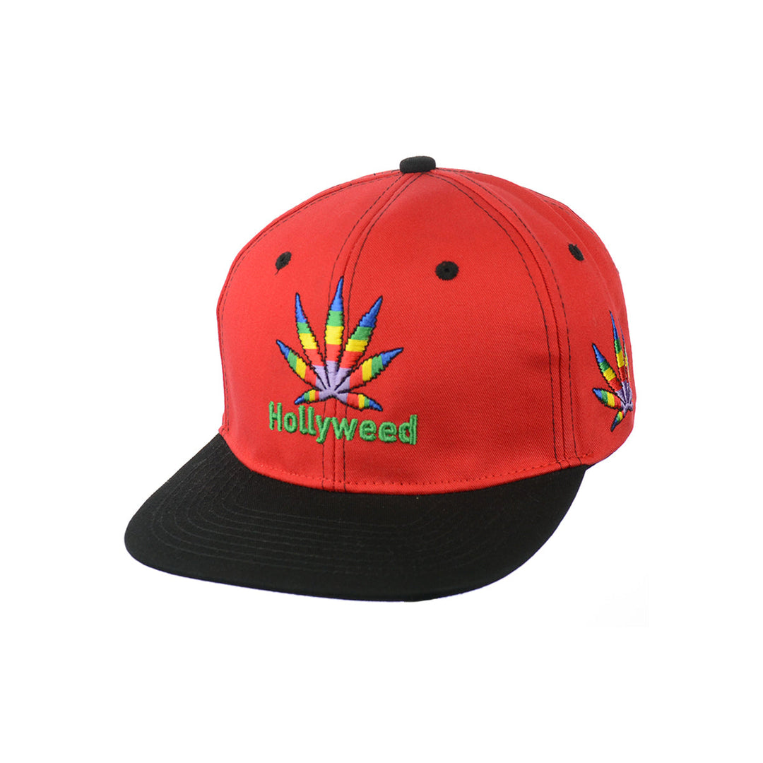 Botanical Embroidered Snapback Cap