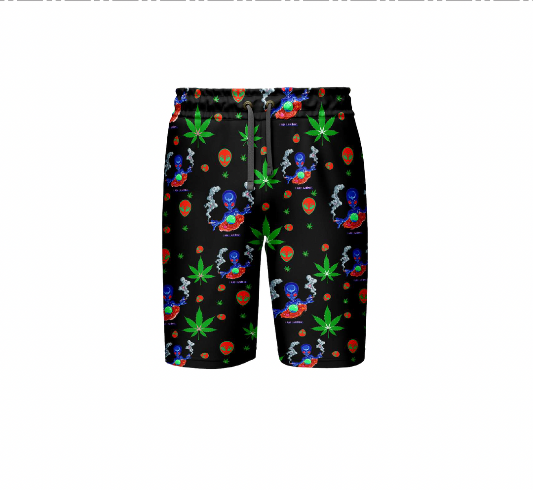 Alien Black Polyester Shorts 5-Pack (Mixed Sizes)