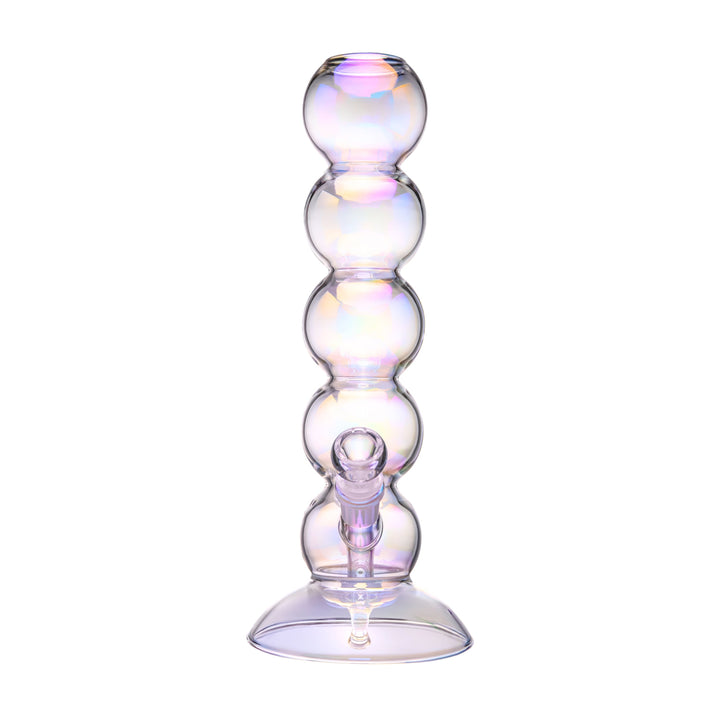 Iridescent Bubble Stack Water Pipe