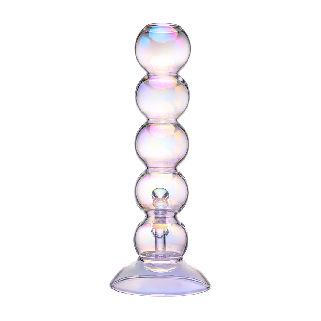 Iridescent Bubble Stack Water Pipe