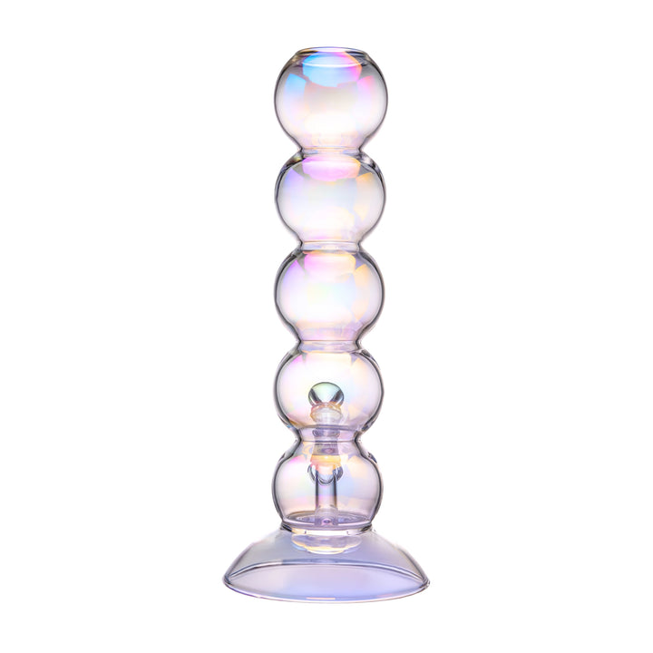 Iridescent Bubble Stack Water Pipe