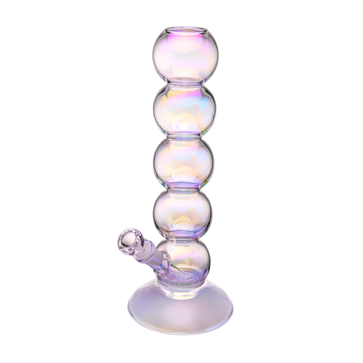 Iridescent Bubble Stack Water Pipe