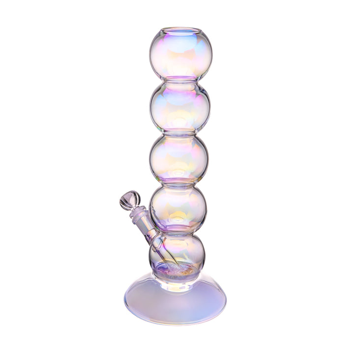 Iridescent Bubble Stack Water Pipe