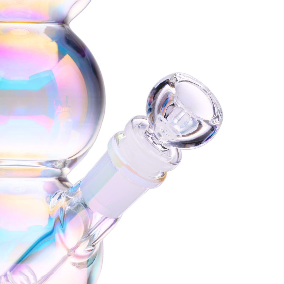 Iridescent Bubble Stack Water Pipe
