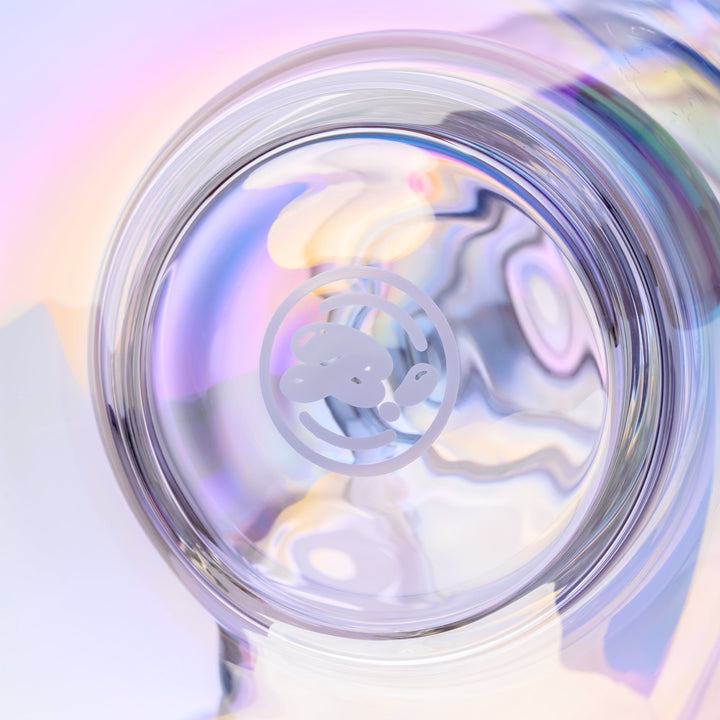 Iridescent Bubble Stack Water Pipe