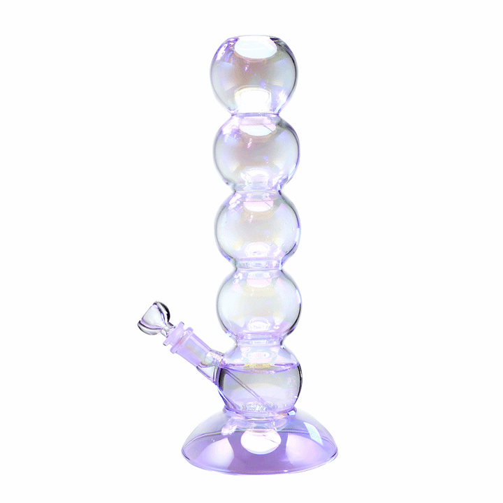 Iridescent Bubble Stack Water Pipe