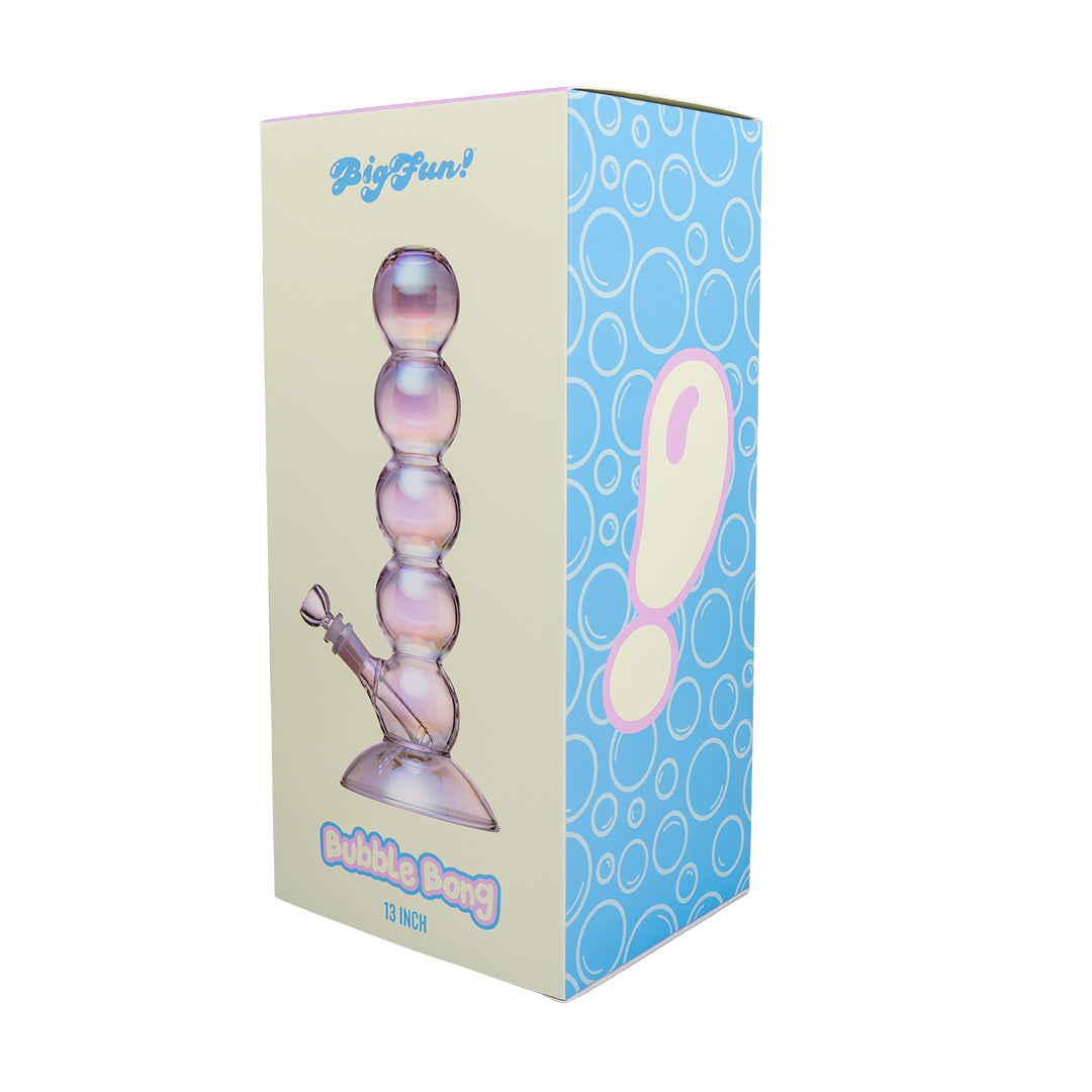 Iridescent Bubble Stack Water Pipe
